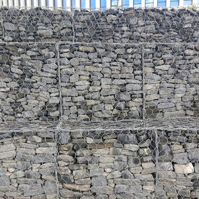 Heavy Duty Pre Made Gabion Baskets Hydraulic Engineering Slope Stabilization Zinc Coated