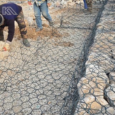 Double Twisted Welded Wire Gabion Baskets Customized Size For Construction ​Project