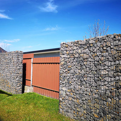 Heavy Duty Welded Gabion Wall Baskets Custom Sizes and Shapes For Erosion Control / Aesthetics
