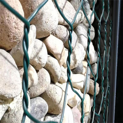 Galvanized Gabion Retaining Wall Gabion Stone Boxes With ISO9001 Certificate