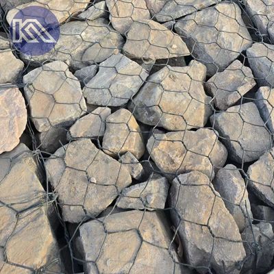 PVC Coated Hexagonal Gabion Mattress Gabion Stone Cages Customized Size