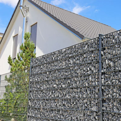 Anti Corrosive Welded Gabion Box Rustproof Landscape Gabion Stone Basket 50x50mm