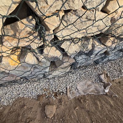 Heavy Zinc Coated Gabion Rock Box Drainage Canal Reinforcement CE Certified
