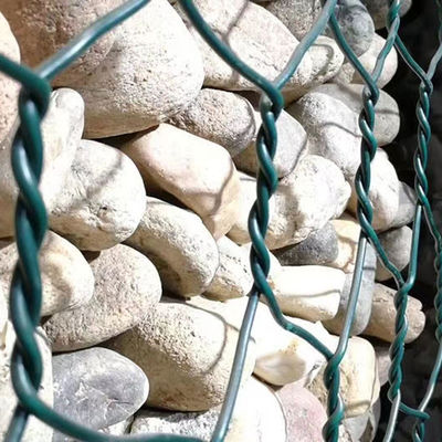 Galvanized And PVC Gabion Stone Box Wire Mesh Gabion Basket For Dam Protection