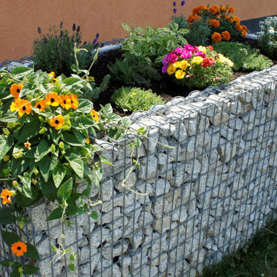 Welded Gabion Box Tiered Planter Sustainable Drainage Rust Resistant Garden Sculpture