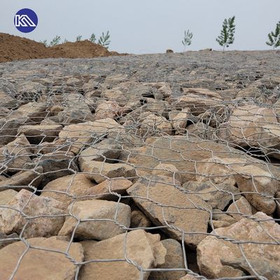 Custom Gabion Wire Mesh Panels Mesh Basket With 80x100mm 100x120mm Mesh Hole