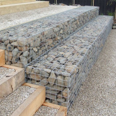 2X1X1m Wire Mesh Gabion Planters Galvanised Steel Stone Retaining Wall