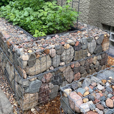 Galfan Coated Welded Gabion Planting Box Modern Design for Garden Landscape