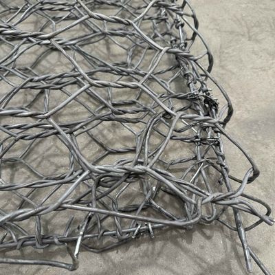 2.7mm HDP Galvanized Gabion Wall Double Twist Gabion Stone Wall Cage