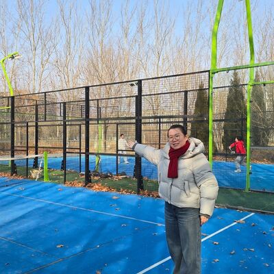 Outdoor Padel Tennis Court Combining Tempered Glass And Touch Welded Mesh Fence With Precision Laser Cut Steel Components For Performance