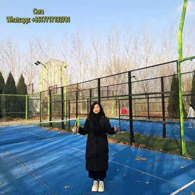 Outdoor 20m X 10m Commercial Padel Tennis Court With All Accessories