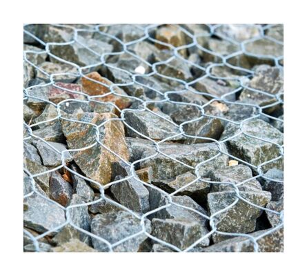 Galvanized Hexagonal Woven Gabion Basket Wall Retaining Mesh For Construction Sites-Durable Gabion Box Wall Basket