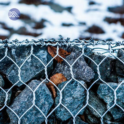 Durable Galvanized Gabion Basket with Hexagonal Mesh for Corrosion Resistant River Engineering