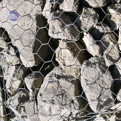 Galvanized Hexagonal Woven Gabion Basket for Erosion Control and Construction Sites