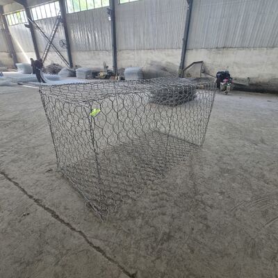 Heavy Duty Galvanized Woven Gabion Retaining Wall With Customized Box Sizes