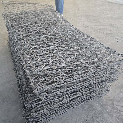 Hot-Dip Galvanized Gabion Basket Wall Retaining Wall 2x1x1m  River Floodplain Stone Revetment