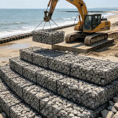 Gabion Wire Mesh Heavy Duty Galvanized Stone Cage for River Bank Erosion Control