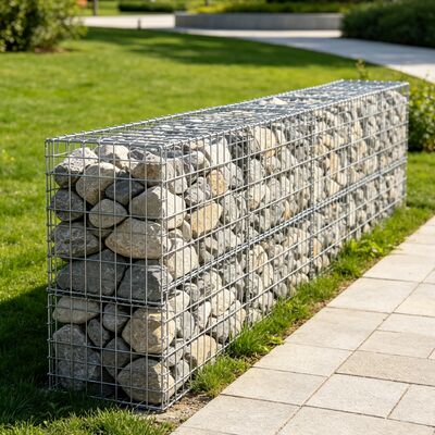 Welded Mesh Gabion Fast Assemble Garden Stone Basket for Landscape Retaining Wall