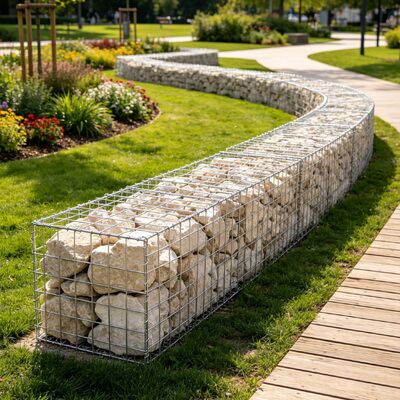 Galvanized Welded Mesh Gabion Heavy Duty Retaining Wall Cage for Erosion Control