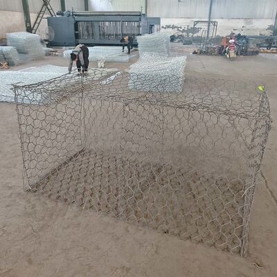 Galfan Coated Woven Gabion Wall for Heavy-Duty Retaining Wall Systems