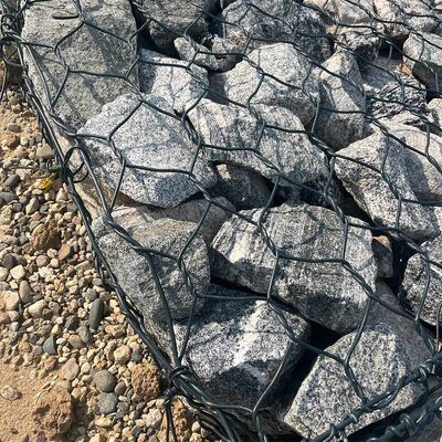 PVC Coated Hexagonal Gabion Mesh Cage for Retaining Wall & Slope Protection