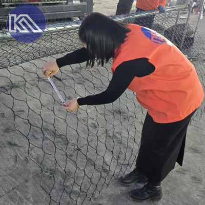 6x2x0.3m Wire Mesh Gabion Baskets 60x80mm Mesh Hole For River Channel Protection