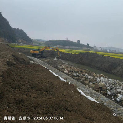 Galvanized Reinforced Gabion Basket River Bank Flood Control Erosion Protection CE ISO