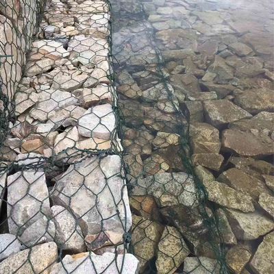 Hot Dip Galvanized Gabion Mattress Stone Cage Grid For Riverbank Reinforcement