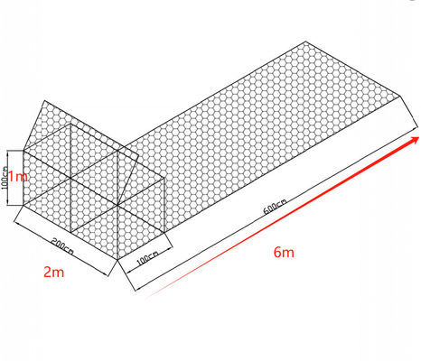 High Zinc Powder Coated Hexagonal Gabion Box Basket Hot Dipped Galvanized Aviary Rack For Stone Cage