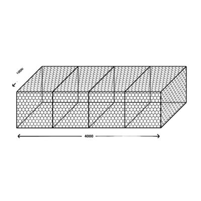High Zinc Powder Coated Hexagonal Gabion Box Basket Hot Dipped Galvanized Aviary Rack For Stone Cage