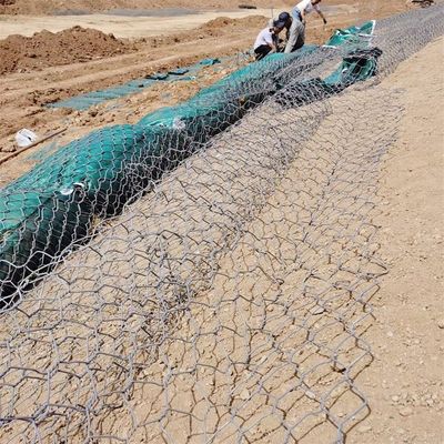 River Bank Protection Galvanized Rock Cage Woven Hexagonal Flood Stone Gabion Box