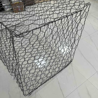 Galvanized 2x1x1m Gabion Mesh Cage Hexagonal Gabion Cages for Seawall Protection