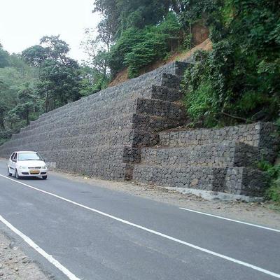 Galvanized Hexagonal Gabion Mesh Cage Wire Gabion Basket For Erosion Control