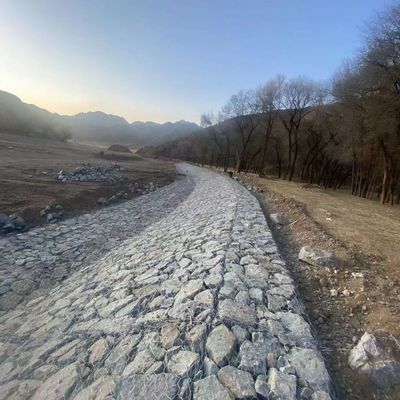 Hexagonal Gabion Box Wire Mesh with 2.2mm Lacing Wire for Construction