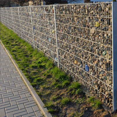 Decorative Welded Gabion Mesh Panels DIY Landscape Cages With Quick Clip System