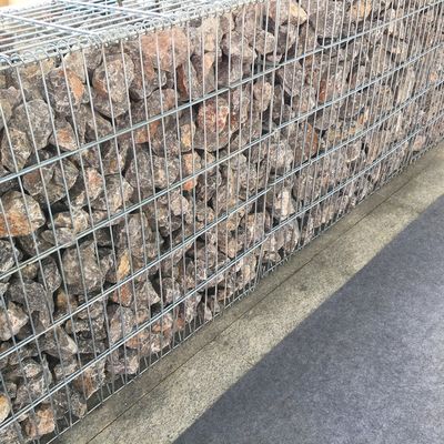 2mx1mx1m Gabion Stone Fences Zinc Coated Gabion Basket For Riverbank Protection