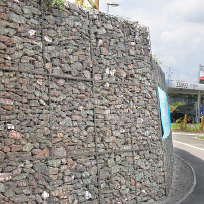 Galvanized Gabion Wall Fence 2x1x1m 3x1x1m 4x1x1m Anti Rust For Retaining Wall