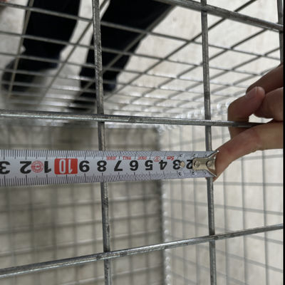 3mm Helical Wire Gabion Fence Panels , Galvanized Steel Wire Gabion Rock Fence