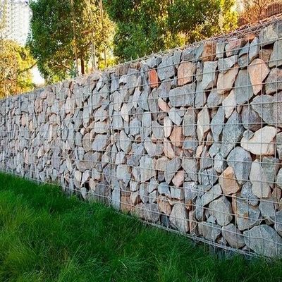 Welded Stone Gabion Box Wall 50 X 100mm Galvanized Welded Mesh Gabion