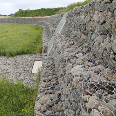 Galvanized And PVC Gabion Stone Box Wire Mesh Gabion Basket For Dam Protection