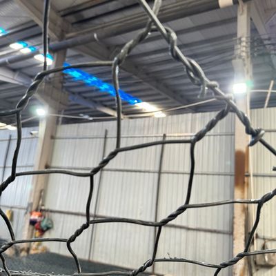 1x1x4 Apron Protection Gabion Box Wall Hexagonal Wire Mesh Gabion Basket