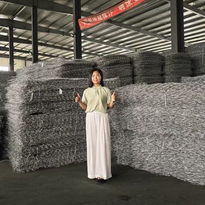 Water Proof Hot Dipped Galvanized Gabion box wall for River Flood Protection