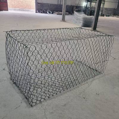 2.7mm Wire Thickness Gabion Stone Box 2x1x1m With PVC Coated And Galvanized