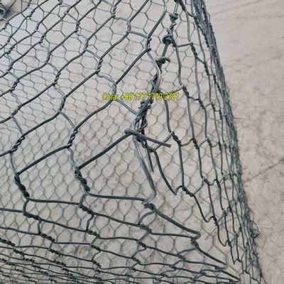 2.7mm Wire Thickness Gabion Stone Box 2x1x1m With PVC Coated And Galvanized
