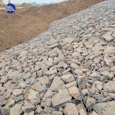 HDP Galvanized Iron Wire Mesh Gabion Box With Stone Cage For River Protection