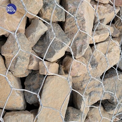 HDP Galvanized Iron Wire Mesh Gabion Box With Stone Cage For River Protection