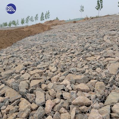 Custom Gabion Wire Mesh Panels Mesh Basket With 80x100mm 100x120mm Mesh Hole