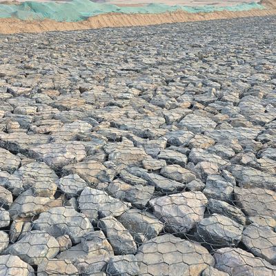 2.7mm Galvanized Gabion Wire Mesh Basket Corrosion Resistant For Riverbank Protection