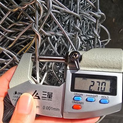 Galvanized PVC Coated Gabion Wire Mesh 60x80mm 80x100mm For Foundation Support