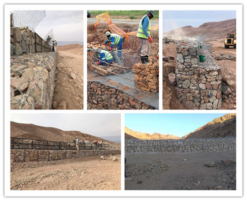 Corrosion Resistant Gabion Wire Mesh Customized Size For River And Streams